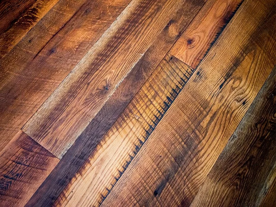 Heritage Classic reclaimed hardwood flooring close up