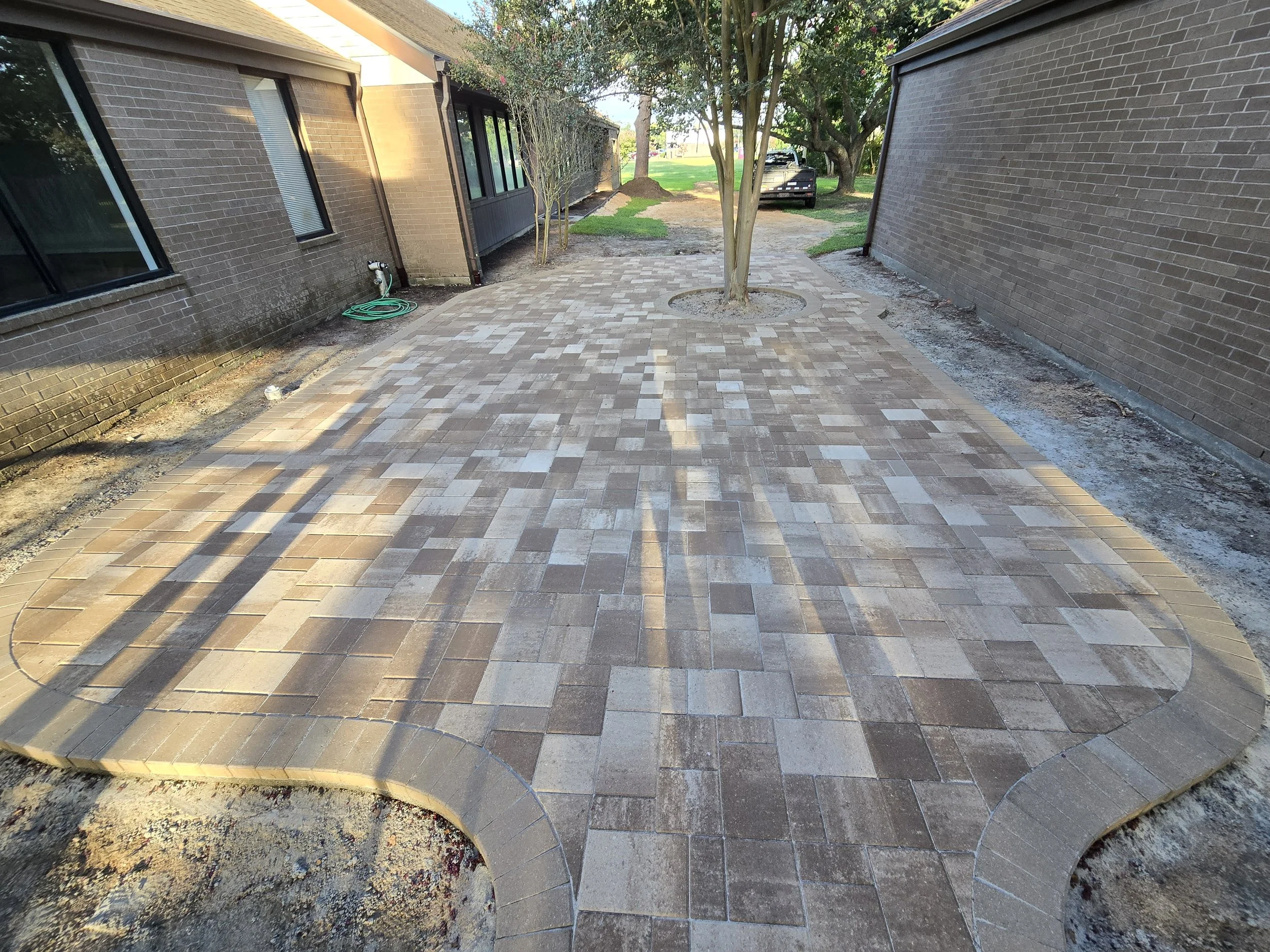 This is an image of a pato paver installation in houston, texas