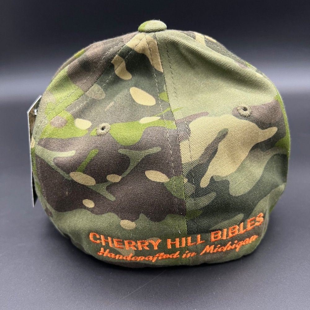 — Flexfit Deo Logo Bibles Hat: Cherry Hill Soli Gloria