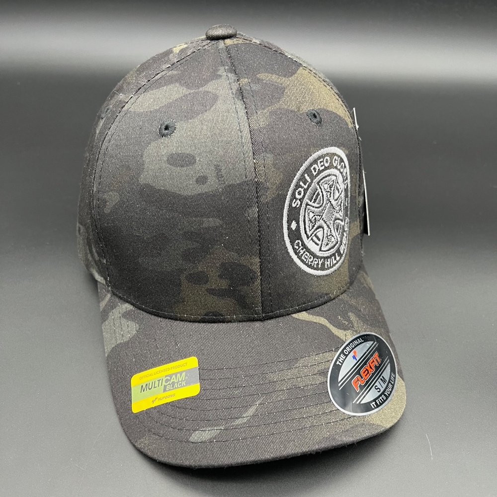 Flexfit Logo Hat: Soli Deo Gloria — Cherry Hill Bibles | Flex Caps