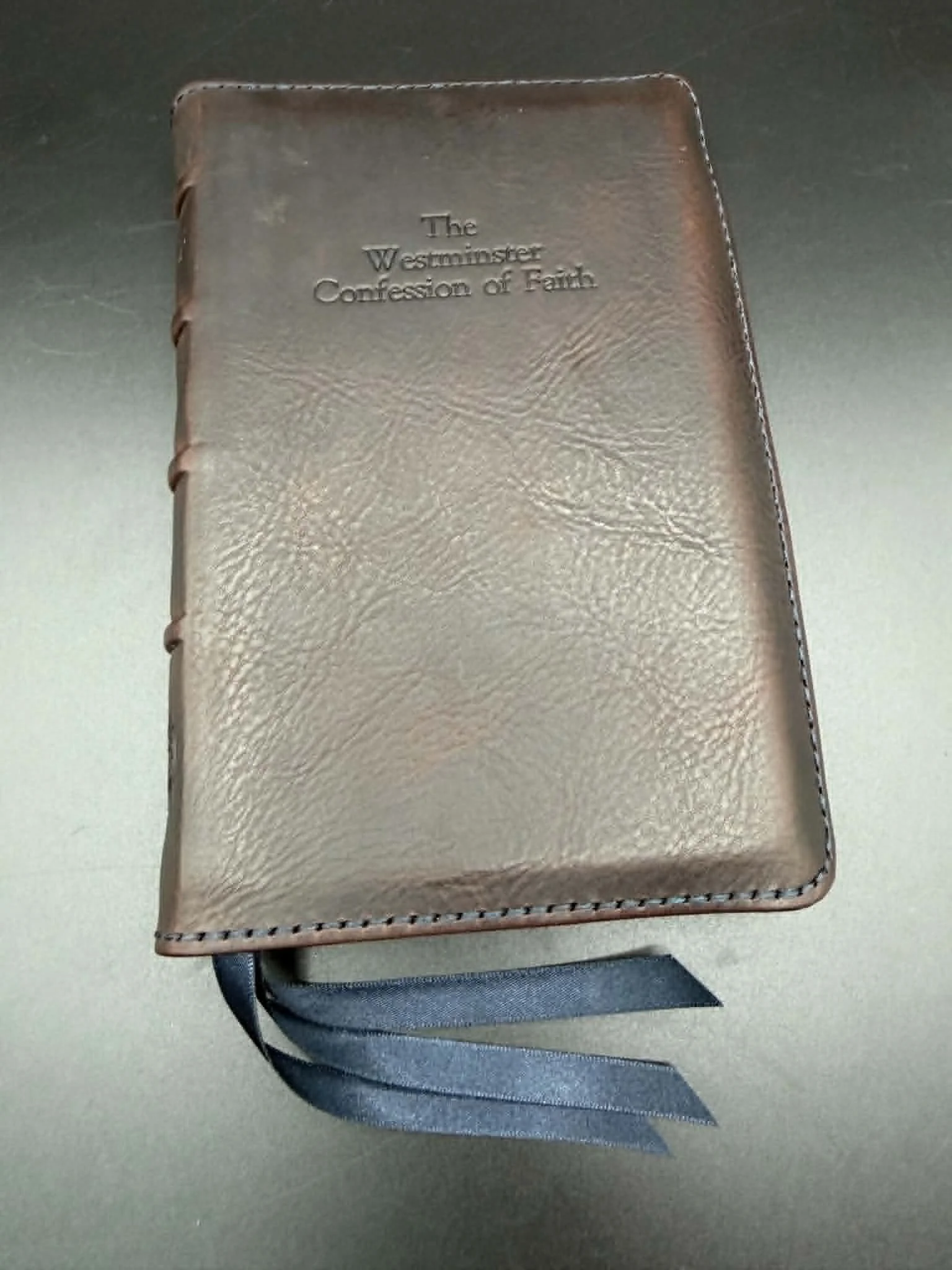 Westminster Confession and Catechisms - Deep Brown/Red Speckled