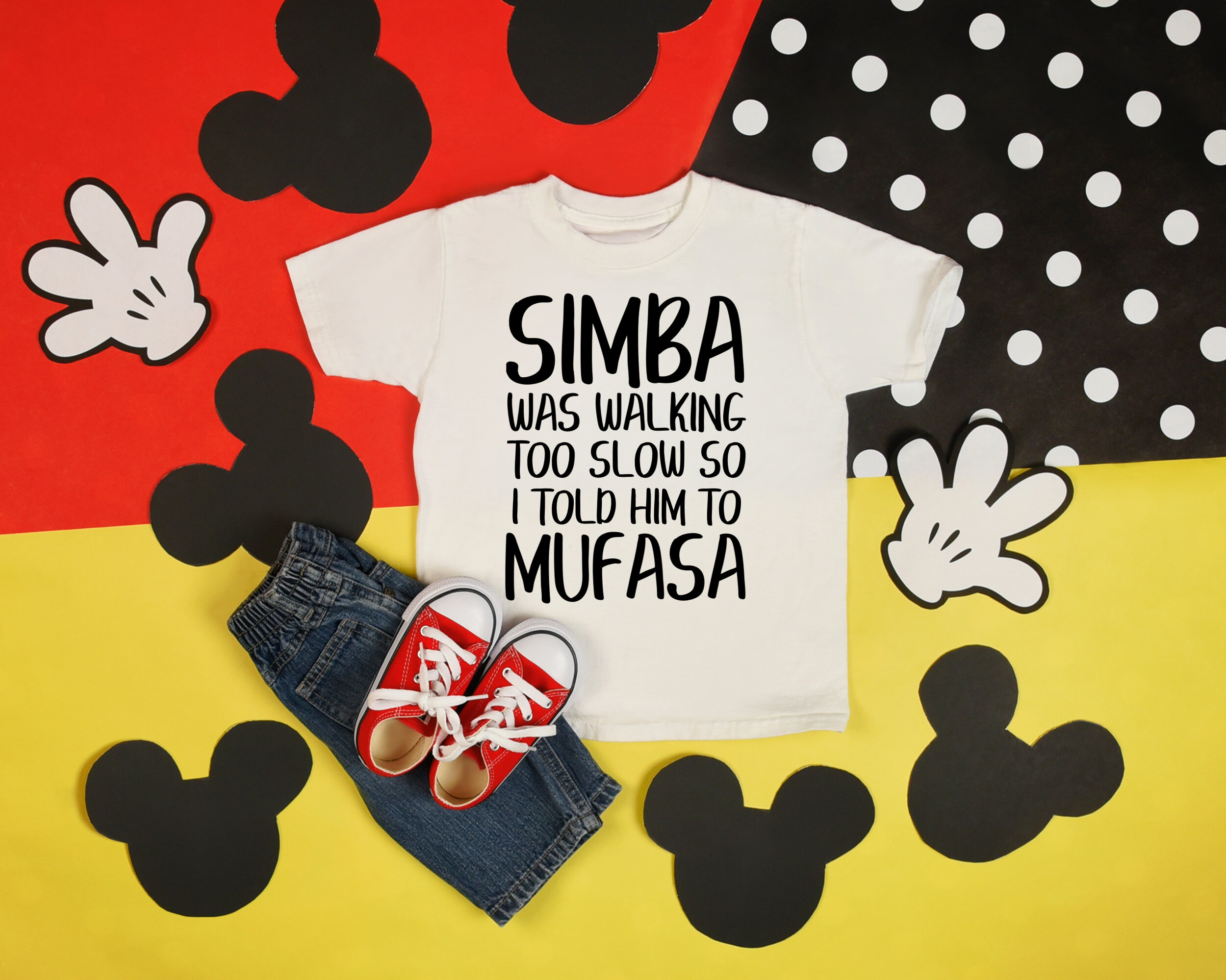 Simba was walking too fast . . . 