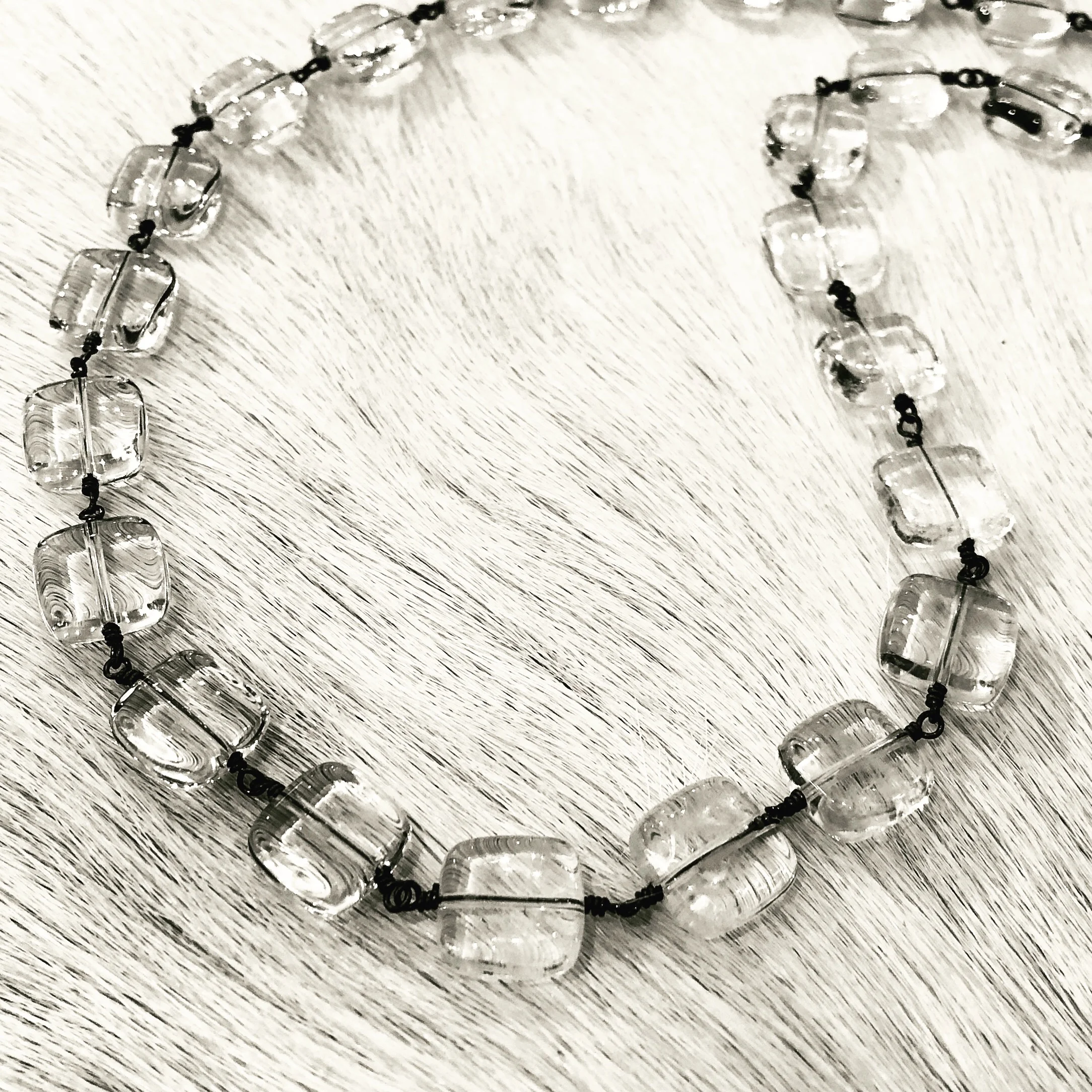 Pillow Cut Crystal Quartz Necklace