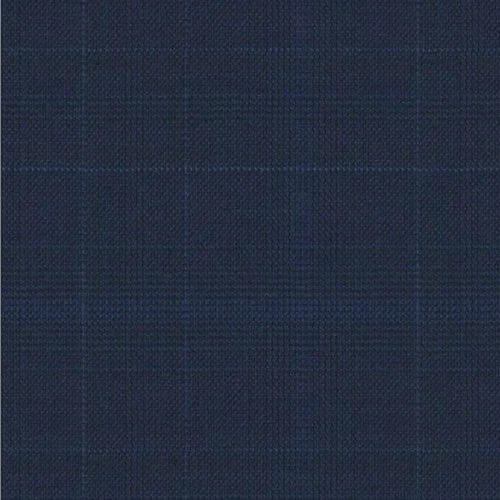 Classic Navy Plaid custom suit fabric SKU V12-50160239 from the Drago Wallace Super 180's Italian wool booklet