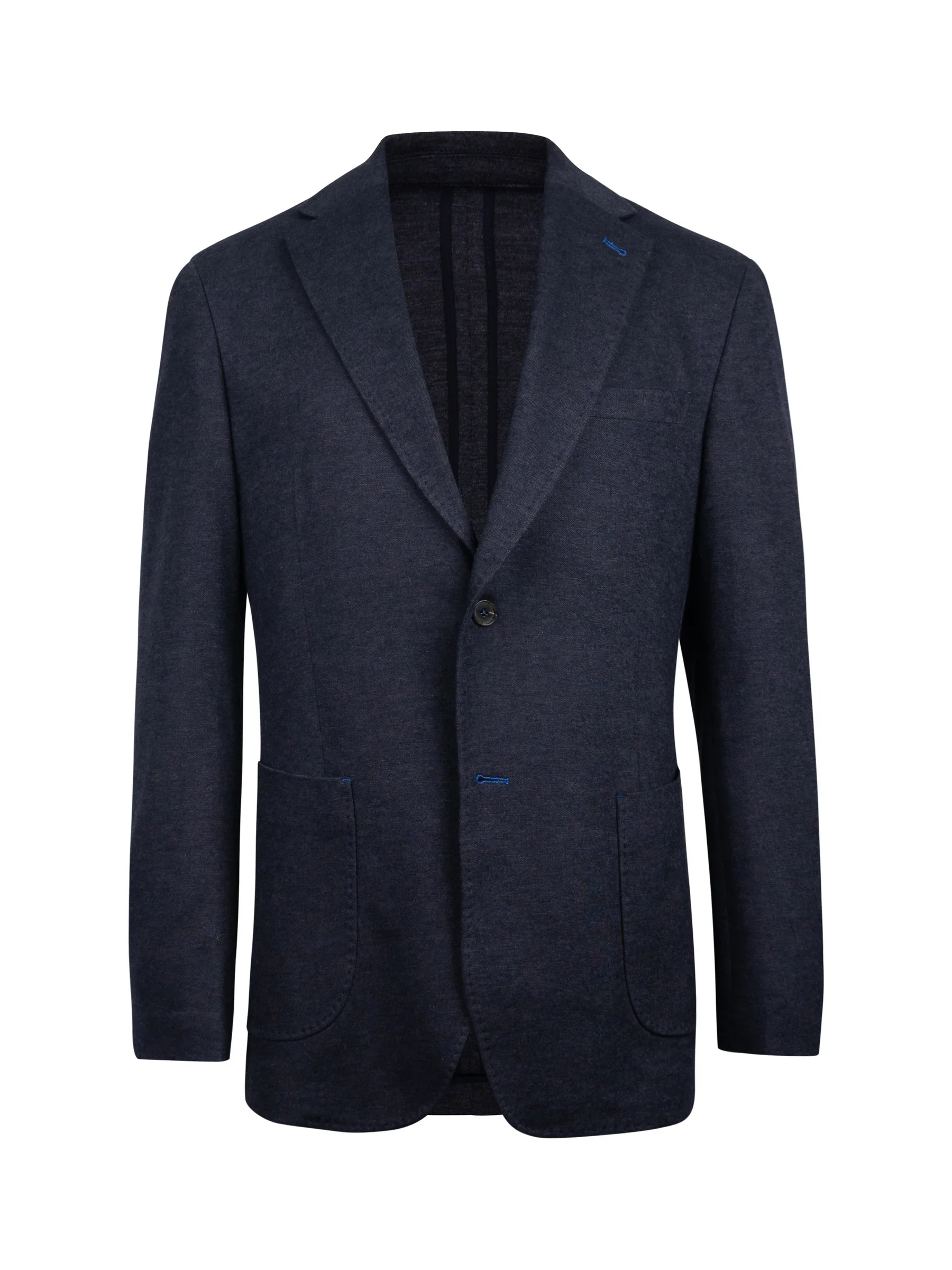 Carlisle Blue Mix Wool and Cotton Knit Sport Coat.webp