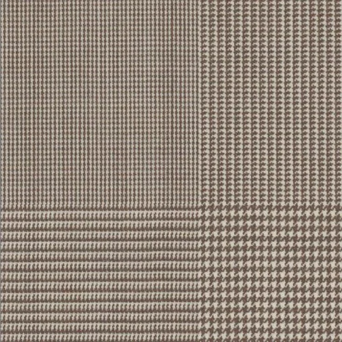 Jim Adams Fashion Drago Super 160's fabric SKU V7-50160278, featuring a sophisticated Tan Glenplaid check for a distinguished custom sport coat.