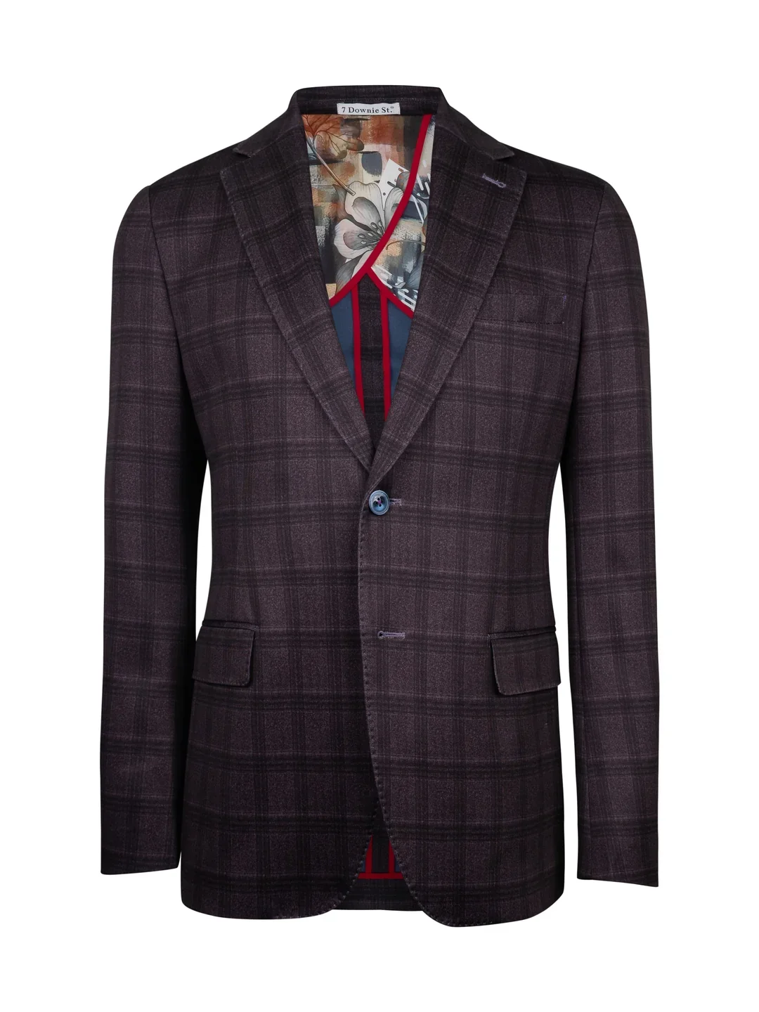Hillsboro Bordo Windowpane Cotton Knit Sport Coat.webp