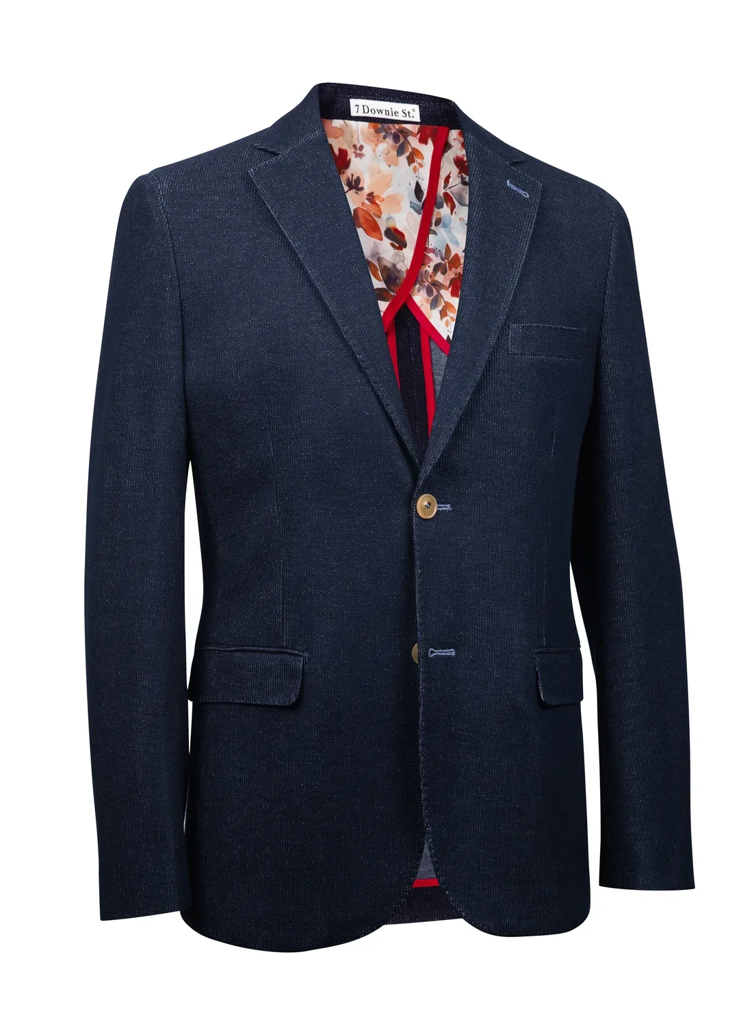 Terry Navy Denim Knit Sport Coat.webp
