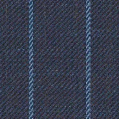Jim Adams Fashion Derby Performance fabric SKU C6-48134768, featuring an elegant Navy Blue Chalk Stripe in a seasonal wool and linen weave.