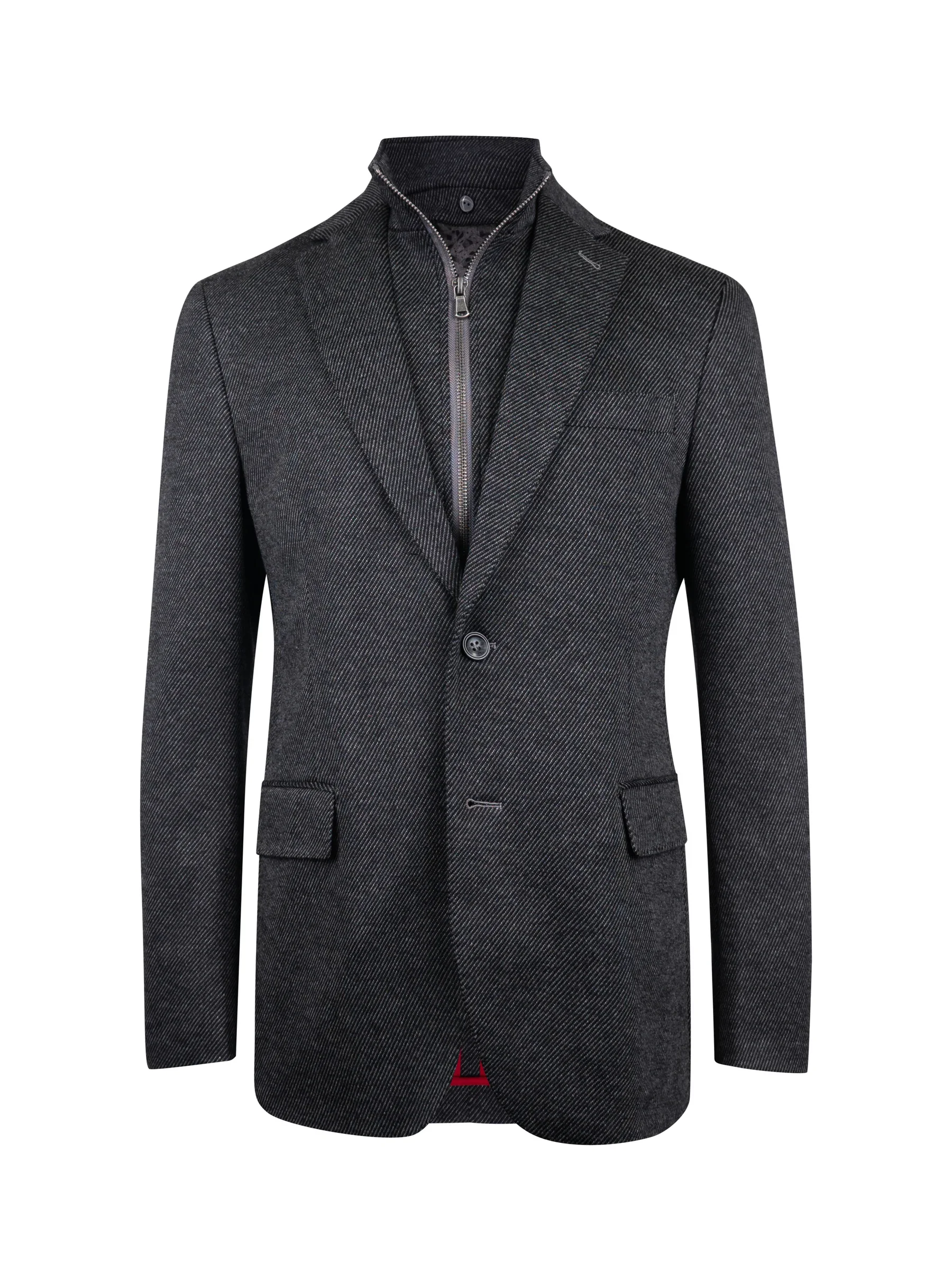 Branson Black Twill Wool Hybrid Sport Coat - Jacket.webp