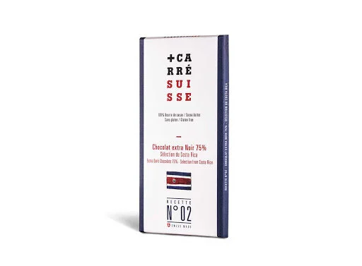 TABLETA CHOCO NEGRO 75% COSTA RICA CS 100g