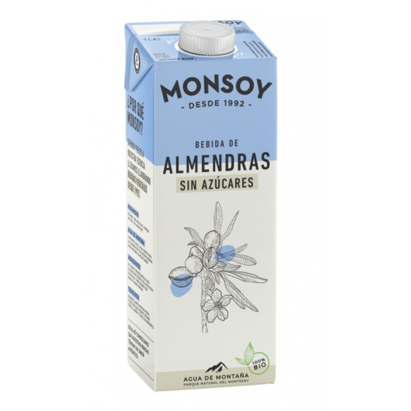 Leche de Almendras Monsoy 1L