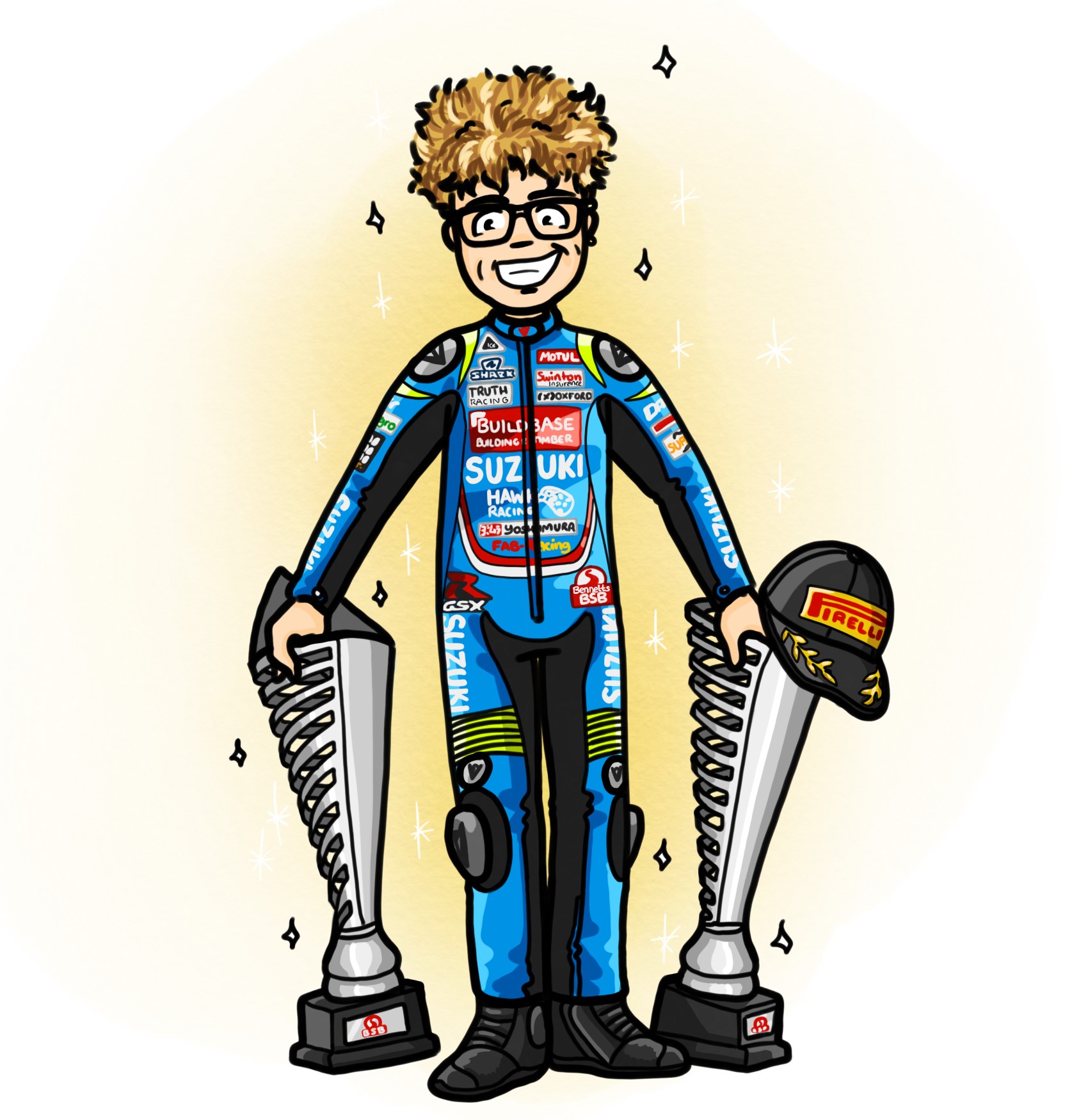 Brad Ray drawn by R1Liz