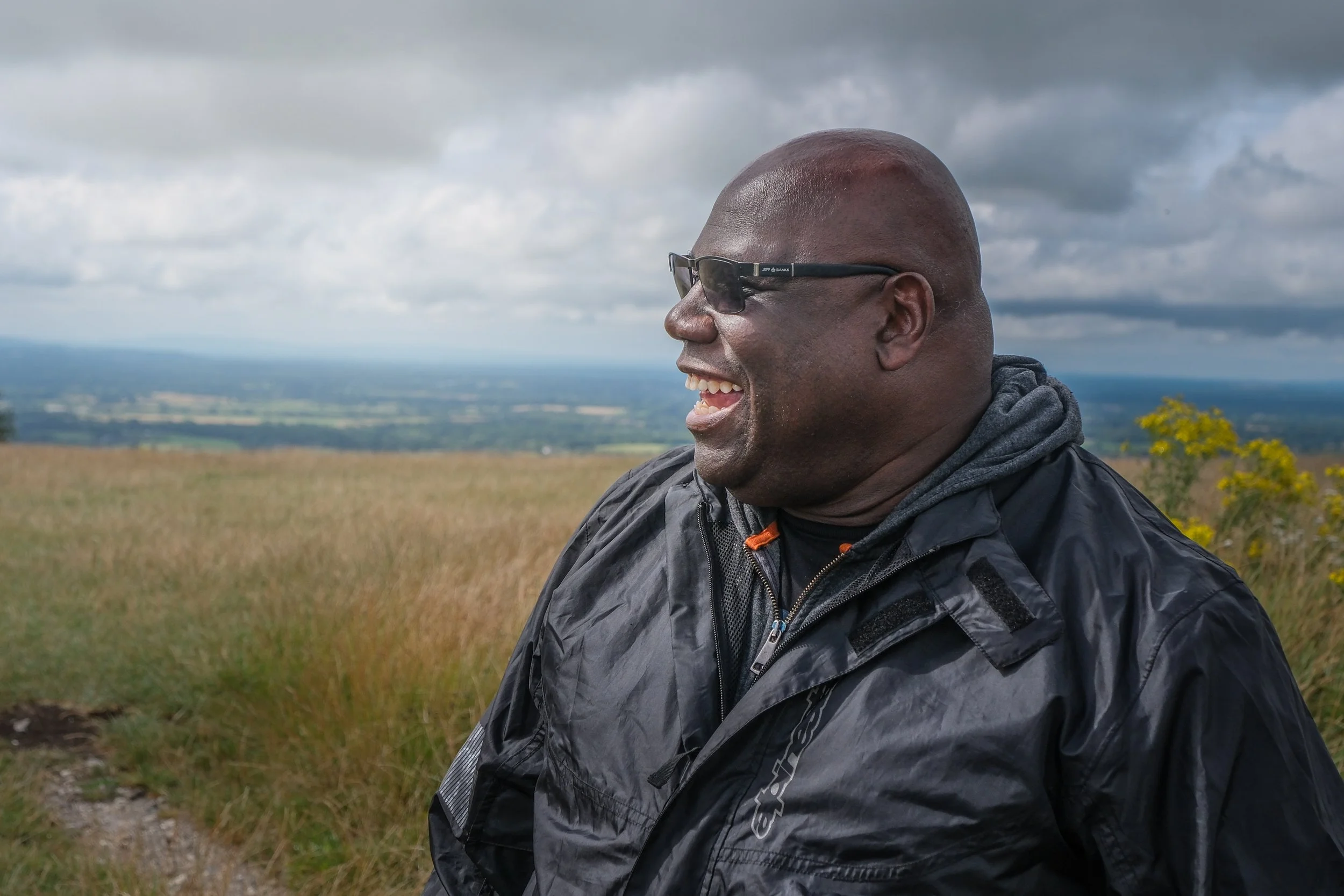 Carl Cox tours on the Kawasaki Hybrid motorcycle ahead of Hybrid Tour