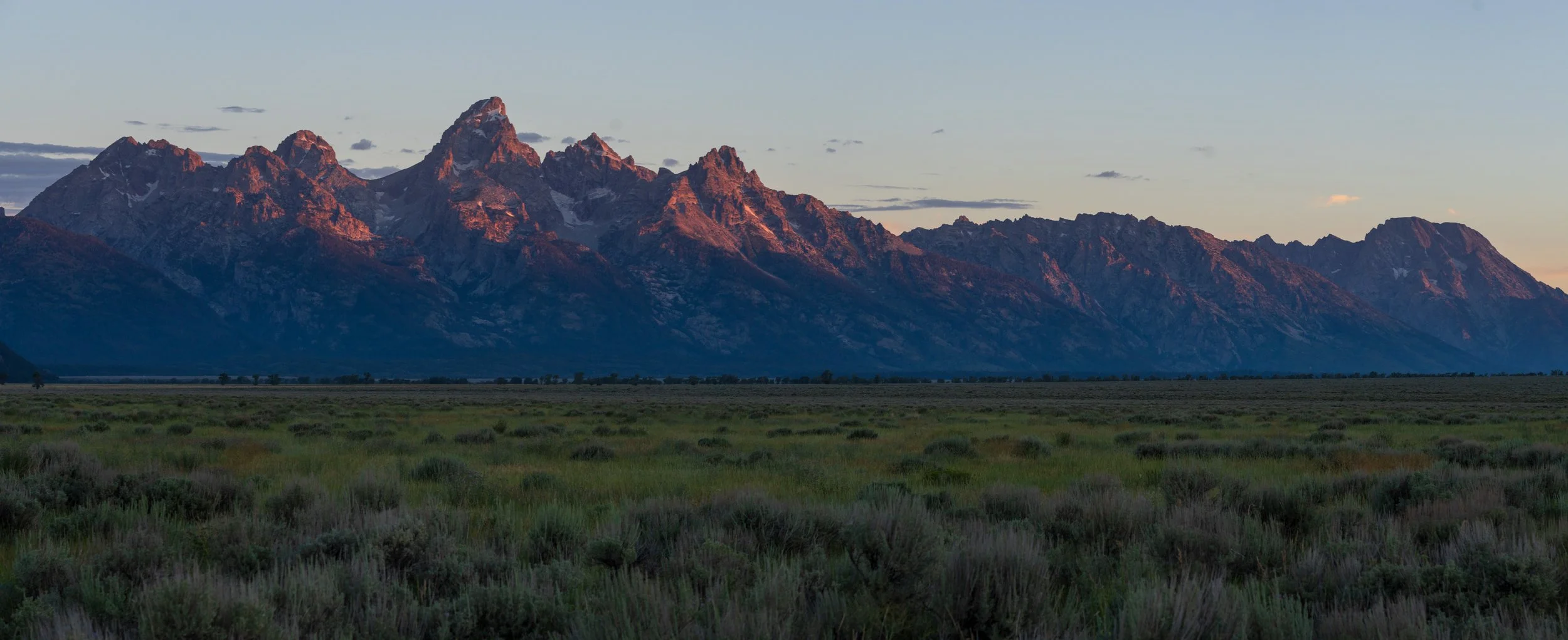 Early Morning View on Grand Tetons, Grand Teton National Park