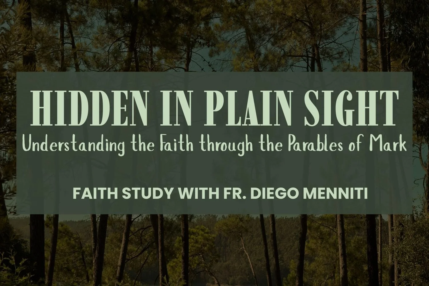 New Faith Study with Fr. Diego