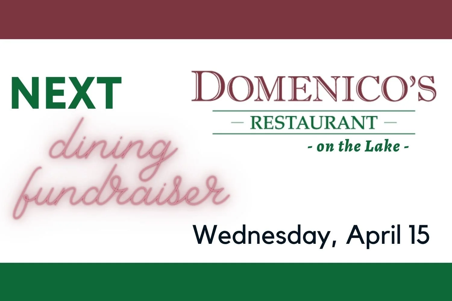 Monthly Dining Fundraiser