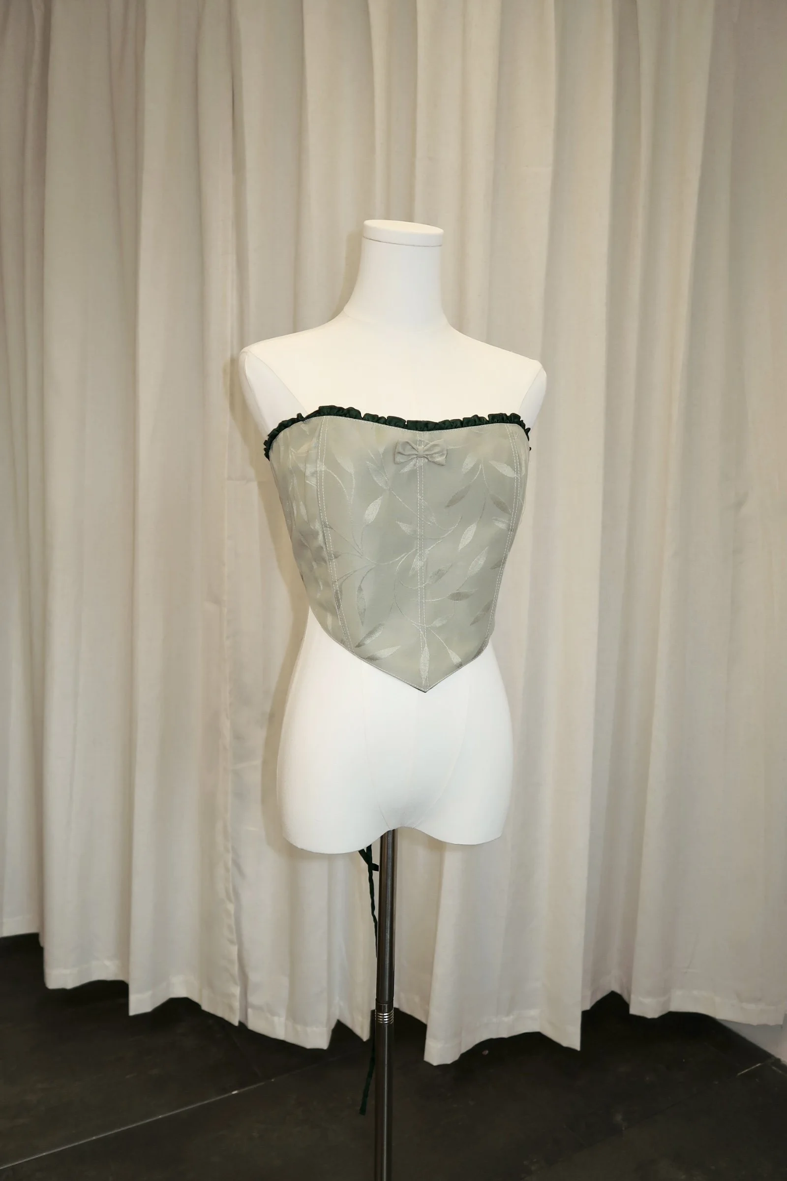 DK-033 Corset Top - Sage Filigree - M