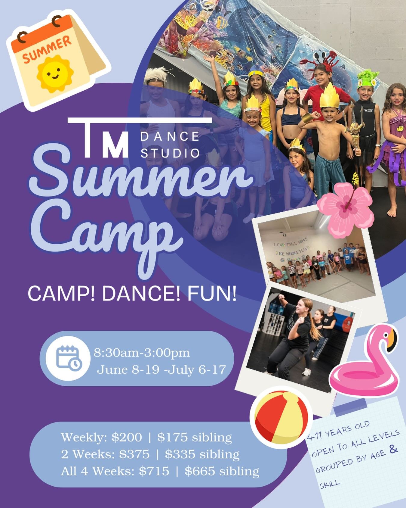 K-Pop Power Dance Camp is OPEN!
Ages 4&ndash;11 | All levels welcome
8:30AM&ndash;3PM | Dance, games, crafts &amp; fun
Jazz, hip hop, contemporary &amp; more 💃🕺
End-of-camp showcase for families 🎬
Register now | Discounted registration before Apri