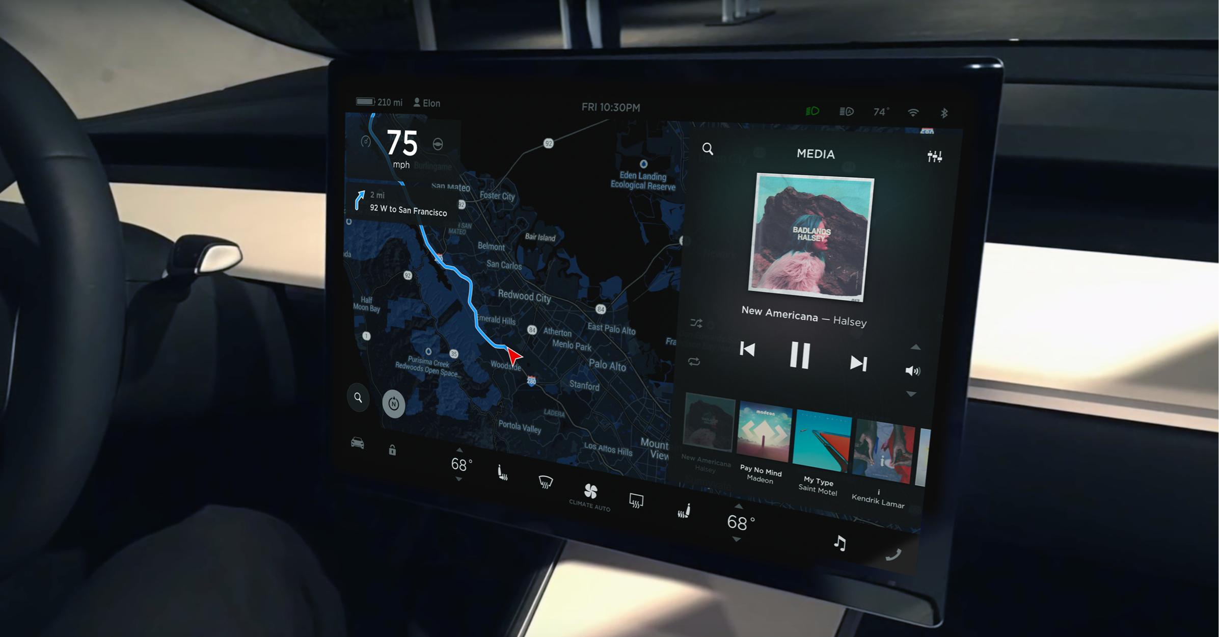 Model 3 Night time In car image.png