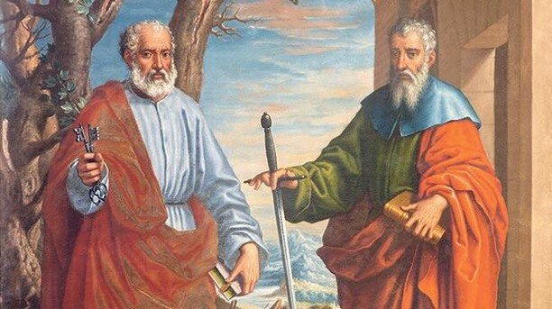 &ldquo;O God, who on the Solemnity of the Apostles Peter and Paul give us the noble and holy joy of this day, grant, we pray, that your church may in all things follow the teaching of those through whom she received the beginnings of right religion.&