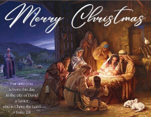 Wishing you the joy and peace of Jesus Christ this Christmas!