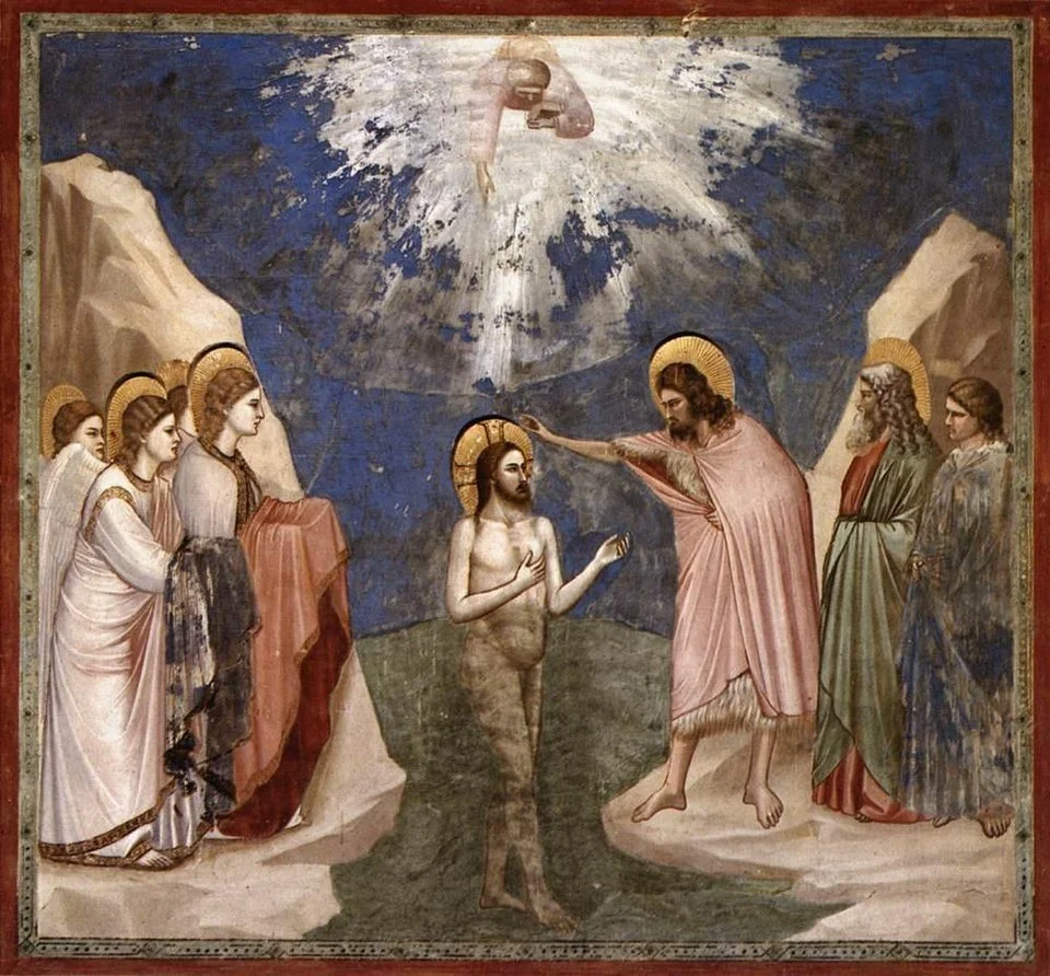 "As soon as Jesus was baptised he came up from the water, and suddenly the heavens opened and he saw the Spirit of God descending like a dove and coming down on him. And a voice spoke from heaven, &lsquo;This is my Son, the Beloved; my favour re