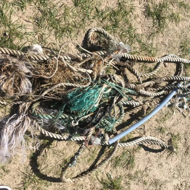 40 metres of rope was collected