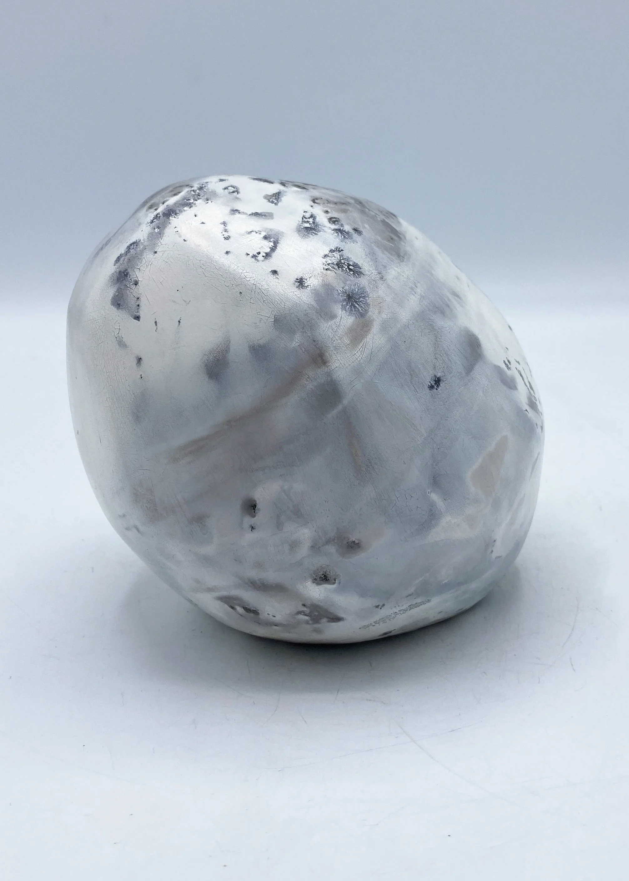   Orb , 2021  Pit fired Cone 6 Stoneware  4.5” H x 5” W x 4.5” D 