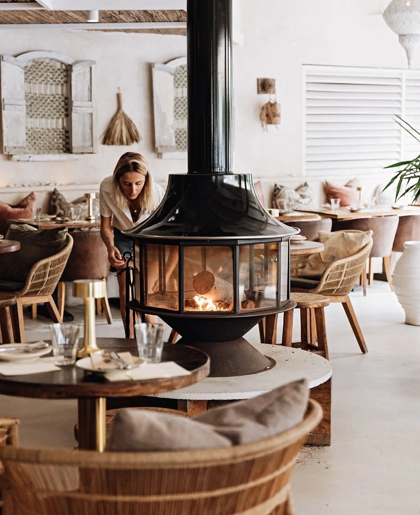 It&rsquo;s a cold one out there! Our fire place is back and we are keeping Mez cozy and warm. 🔥