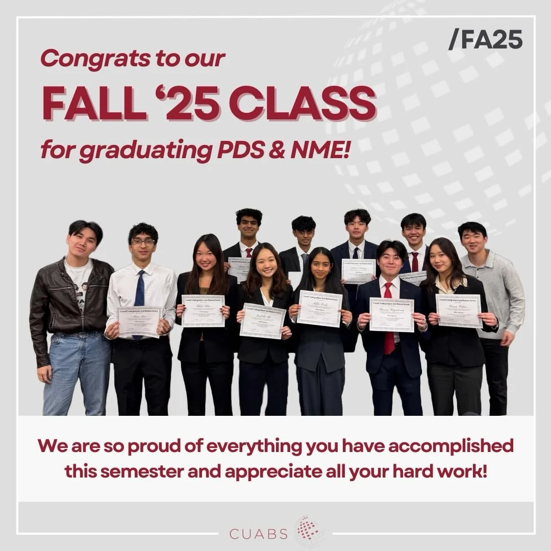 Huge congratulations to our Fall 2025 class for completing their new member semester and graduating PDS and NME! We are so proud of everything you guys accomplished and all the hard work you guys have put in. Super excited to watch you all continue d