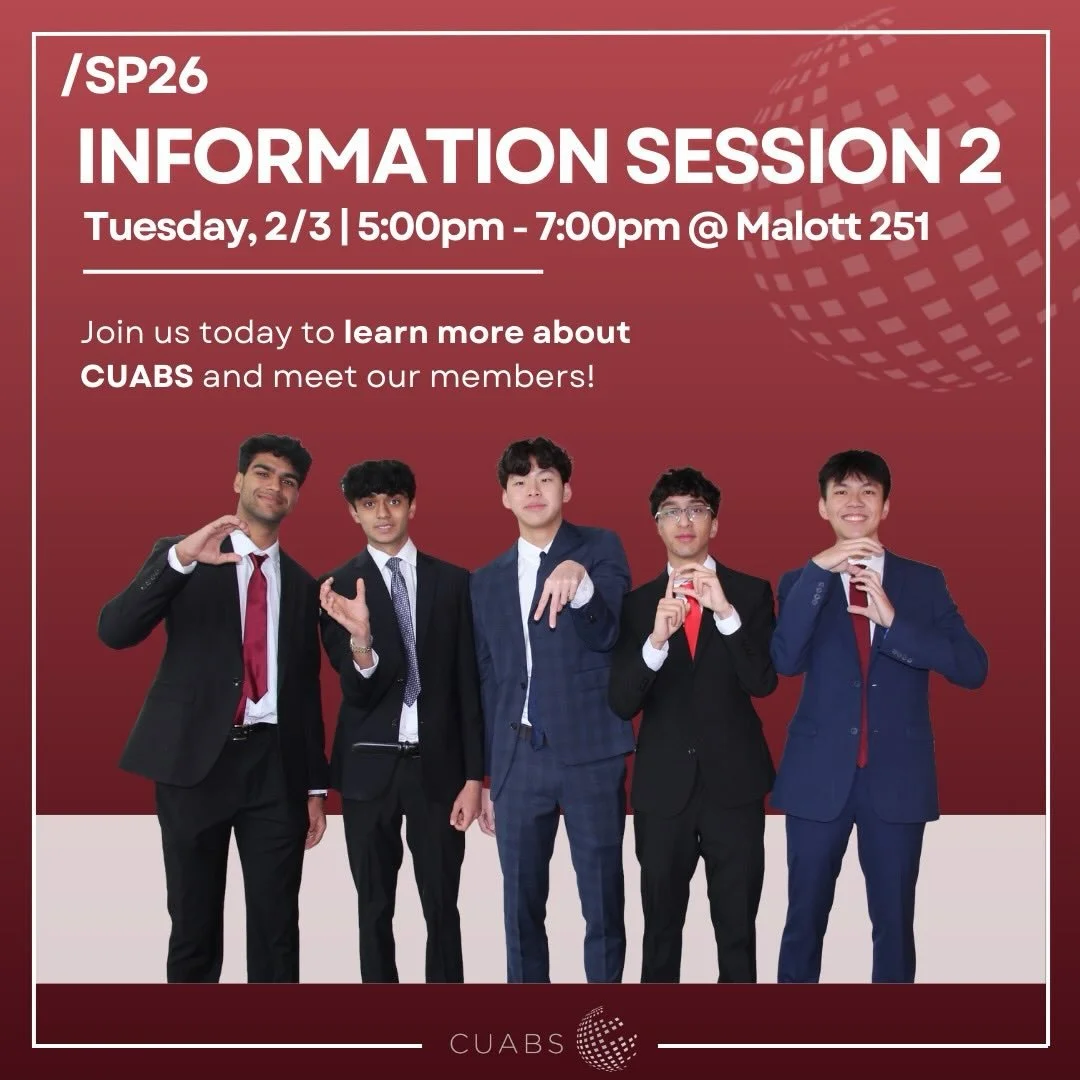 Our FINAL information session is today at 5:00 PM in Malott 251! Stop by to learn more about our organization and network with our members before our application deadline!