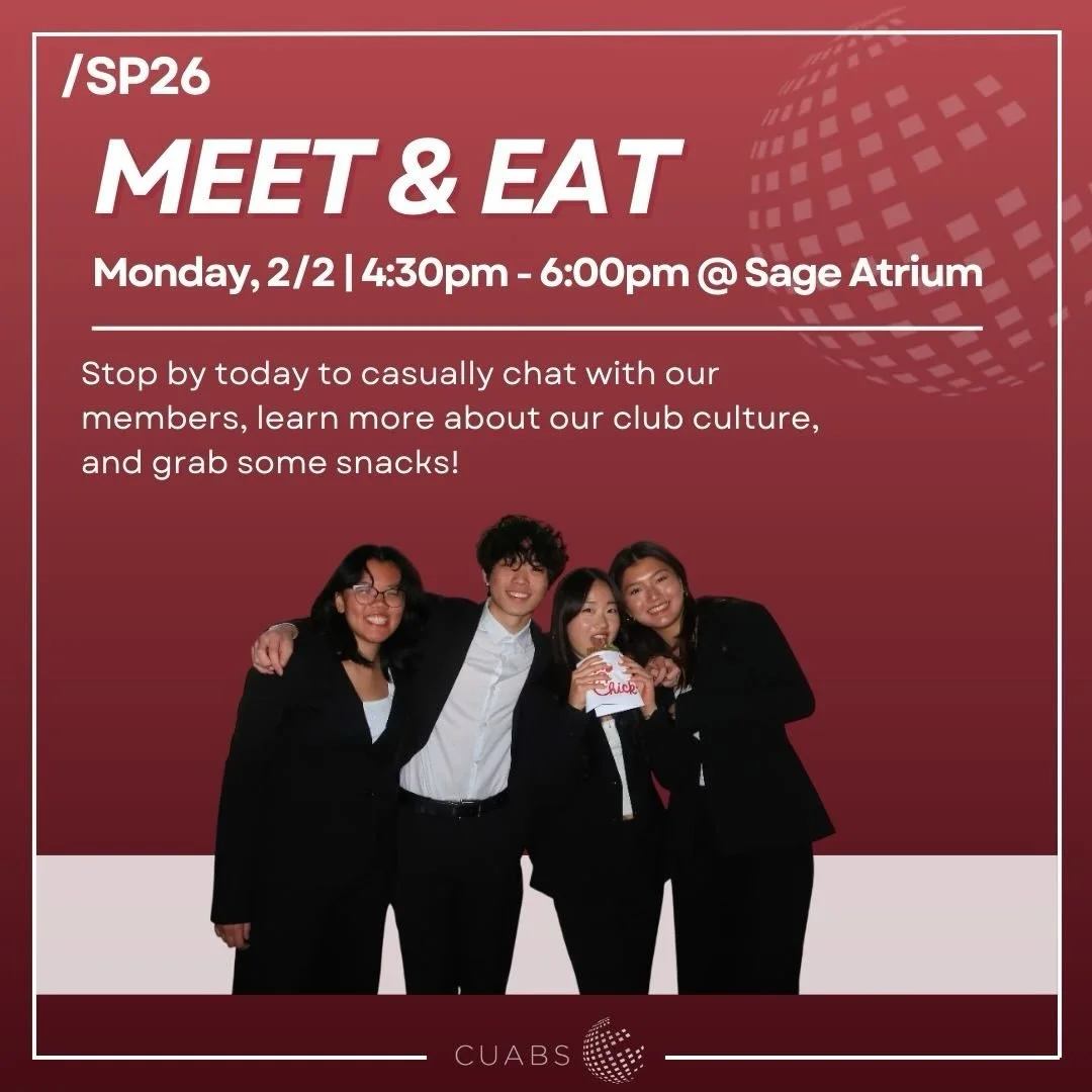 Stop by Sage Atrium today to casually chat with our members, learn more about our club culture, and grab some snacks! 🍪✨