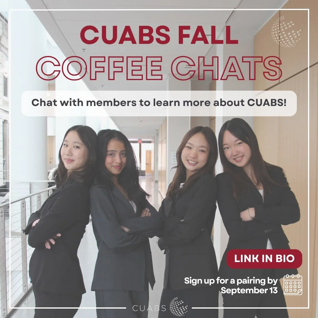 We are so excited to launch our coffee chats for the Fall 2026 semester! Sign up to get paired with a current member to learn more about our organization, ask about club recruitment, or chat about life at Cornell!☕️🗣️

Sign up through the link in ou