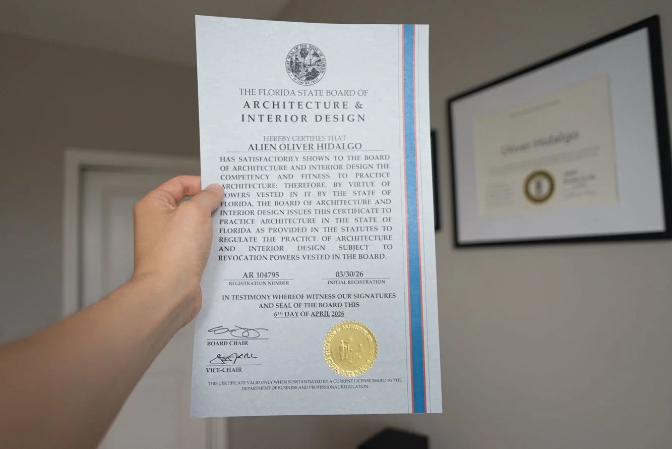 Licensed Architect in Florida