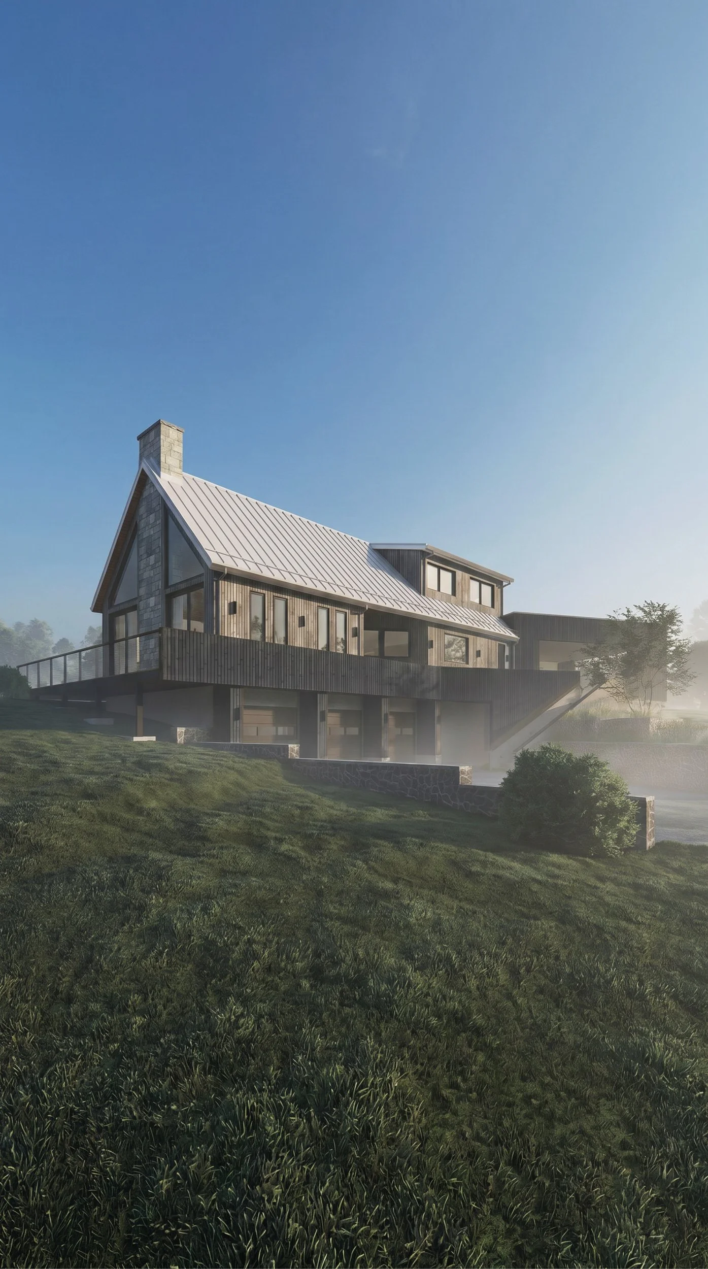 Scandinavian-inspired custom residence in Woodford County, Kentucky