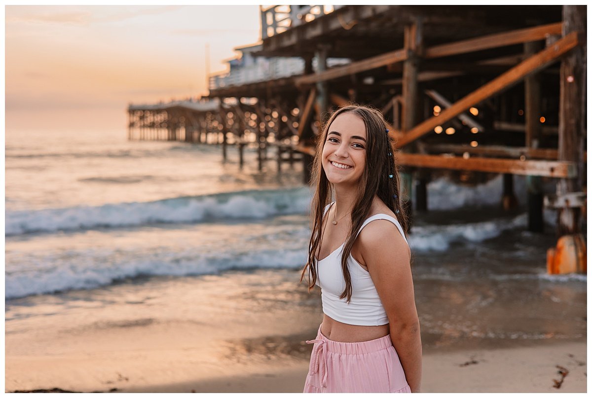 Crystal Pier Senior Photos | San Diego Senior Photographer