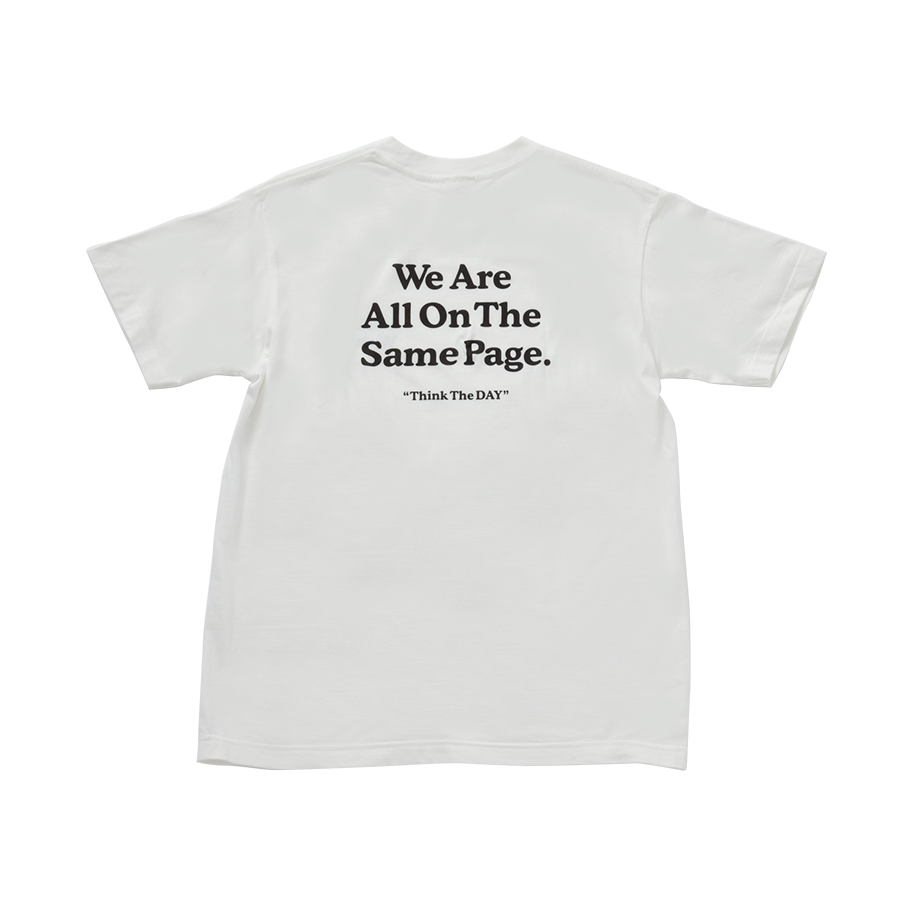 チャリティTシャツ＆チェック柄布マスク（White）_バック.png