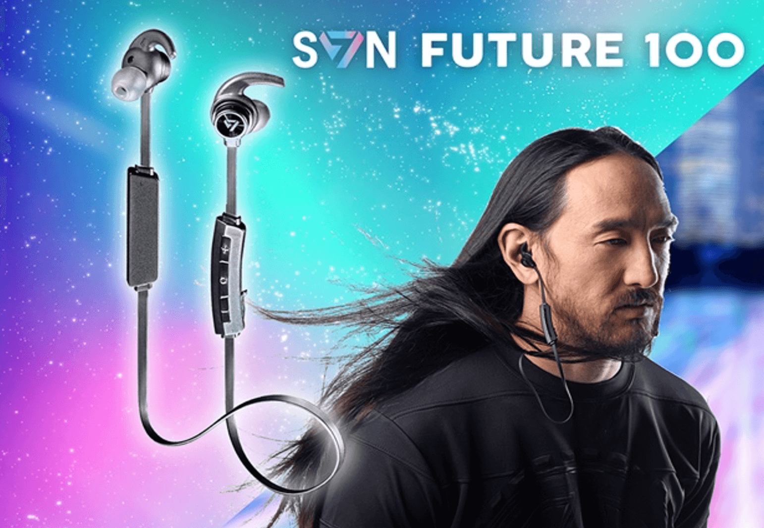 SVN Sound by Steve Aoki スポーツワイヤレスイヤホン ノイズキャンセリング マイク内蔵 完全防水IPX7 Blueto 6⁄5発売Steve Aoki全面監修のSVN Sound SVN Soundから3製品登場