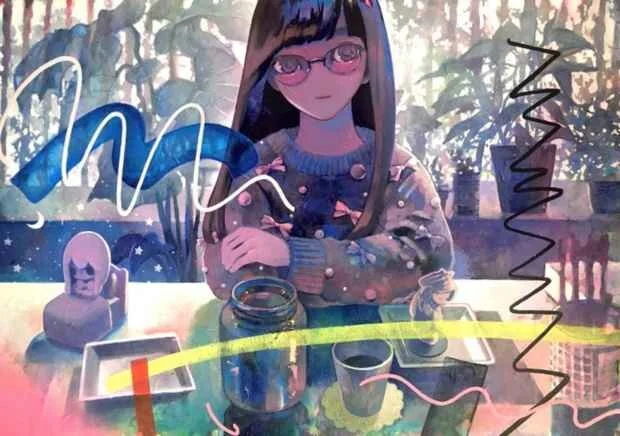 大槻香奈　「改装」　アクリル画 少女のポートレート 大槻香奈 「改装」 アクリル画 少女のポートレート - メルカリ