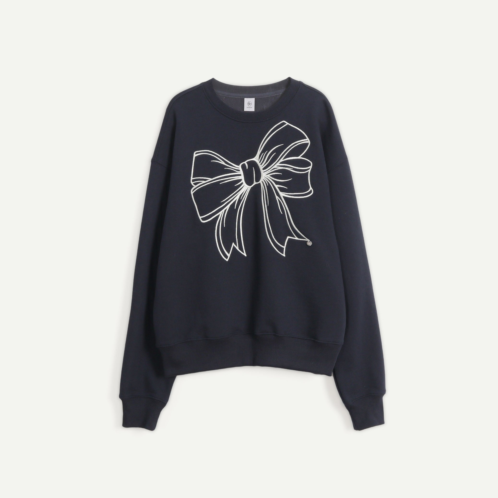 BIG RIBBON LINE SWEATSHIRT NAVY