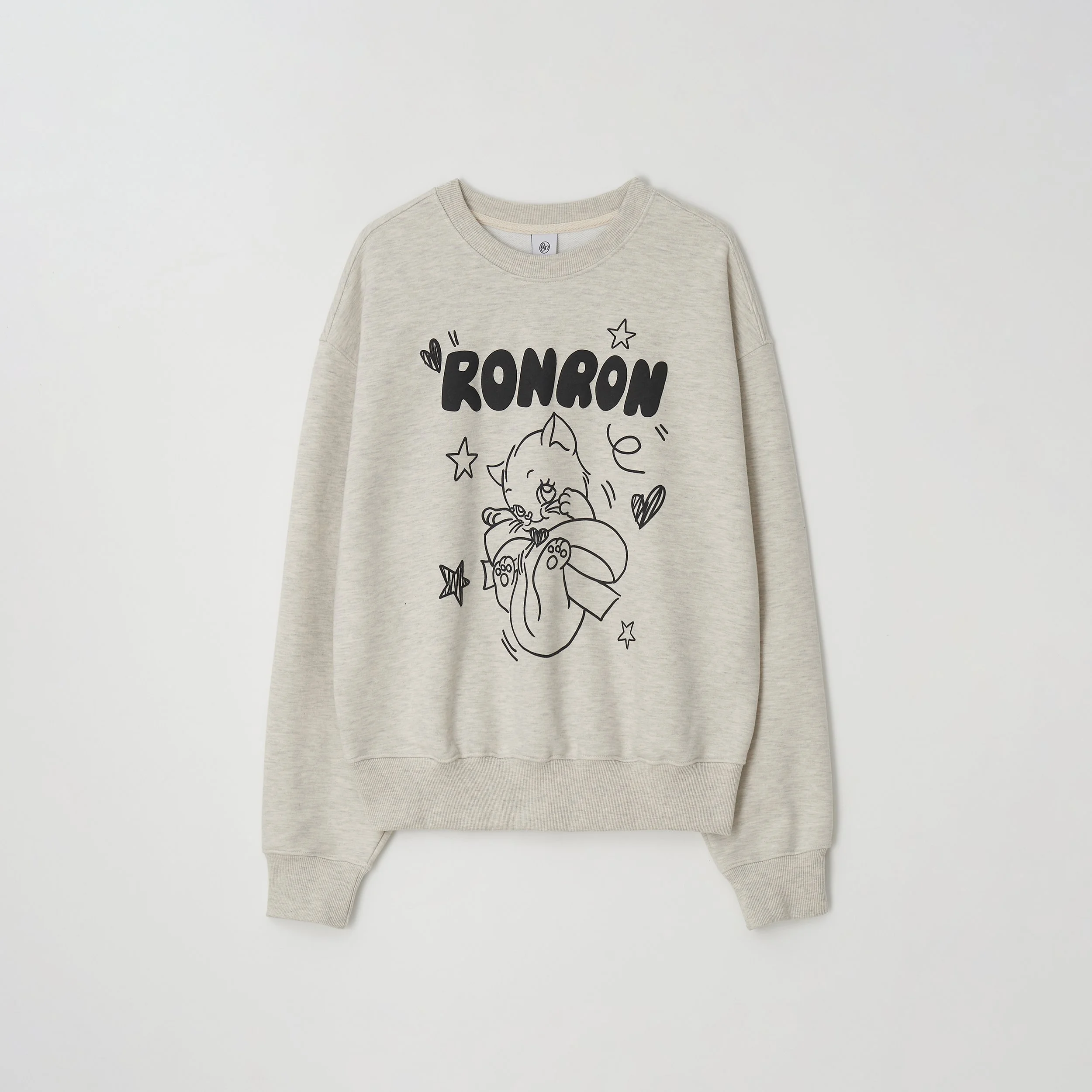 EMBO KITSCH CAT SWEATSHIRT OATMEAL