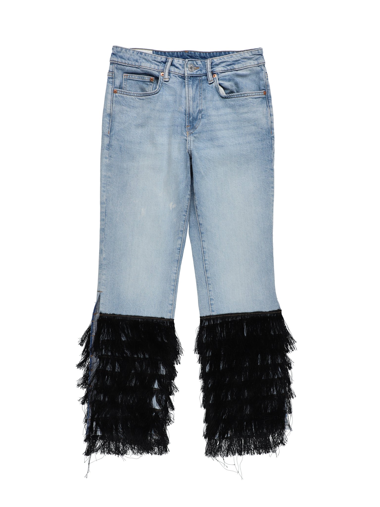 ＜UPCYCLED＞FRINGE HEM DENIM ¥35,000+tax