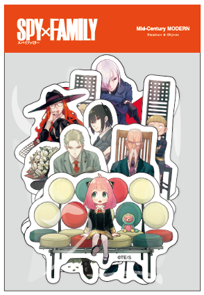 SPY×FAMILY Mid Century MODERN Sticker Set "A"　¥1,650 (tax in)