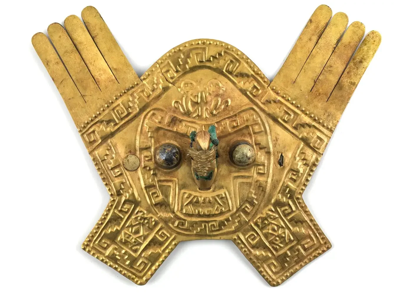 ＜金属羽飾付き頭飾り前面部＞1100-1470年 ラルコ博物館所蔵 ©MUSEO LARCO  LIMA - PERU