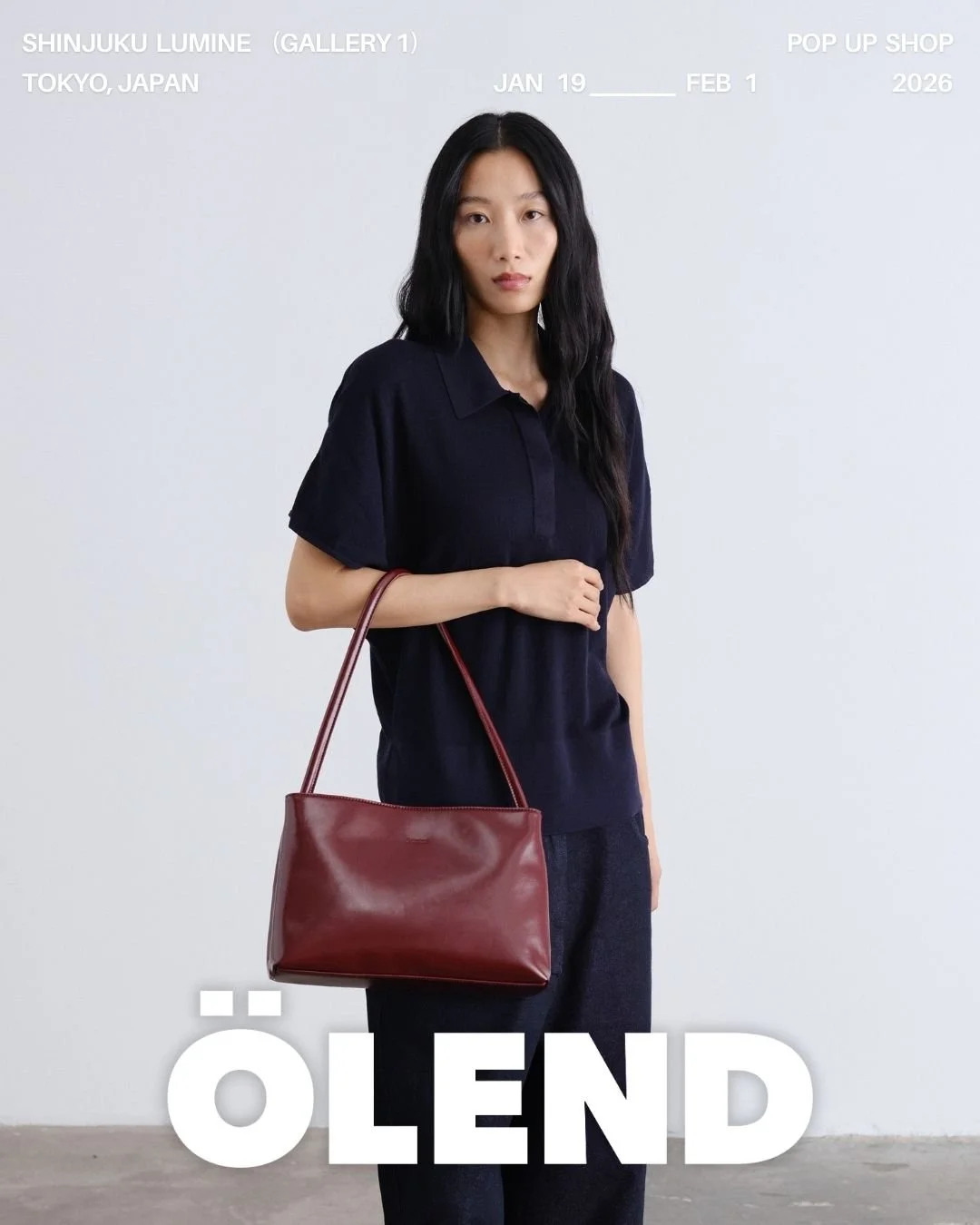 スペイン・バルセロナ発バッグブランド「ÖLEND（オレンド）」のポップアップショップを2026年1月19日（月）から新宿LUMINEにて開催！