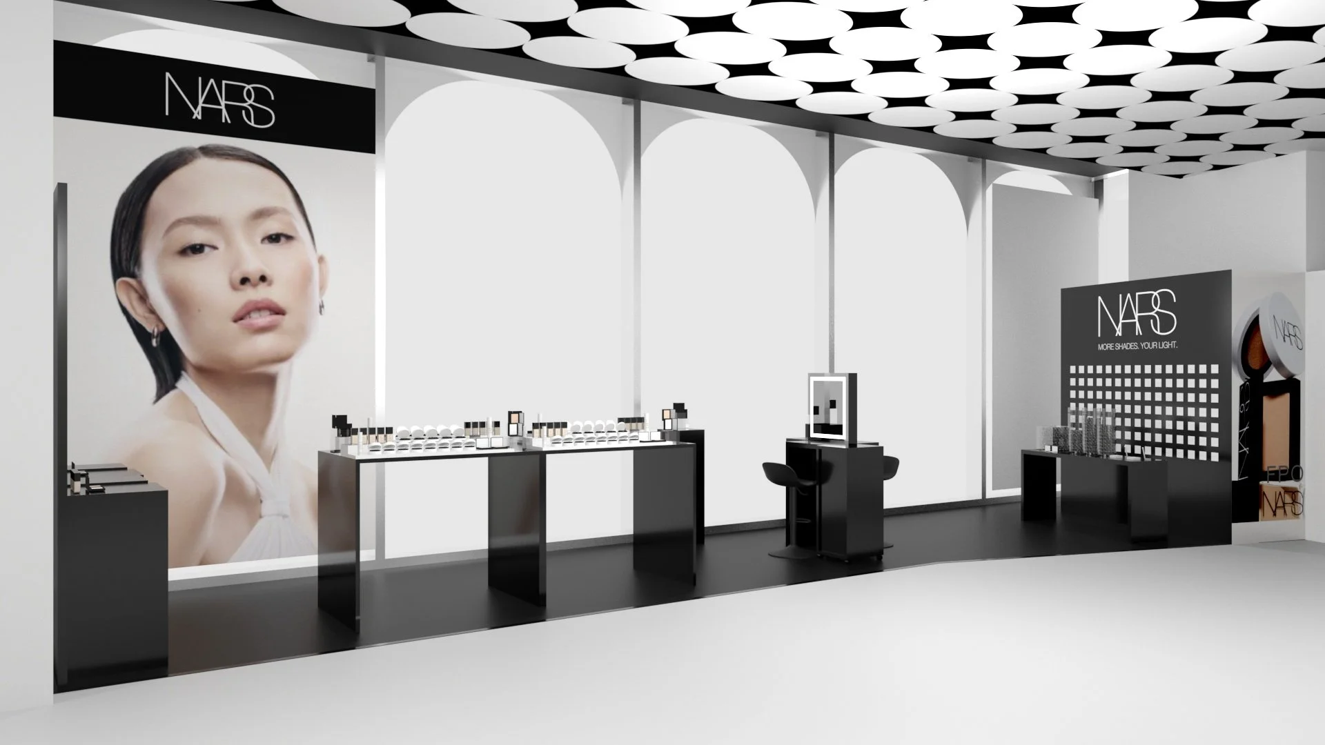 紅しょうがさんが2月14日NARS期間限定ポップアップイベントに来店、１日店長に就任！