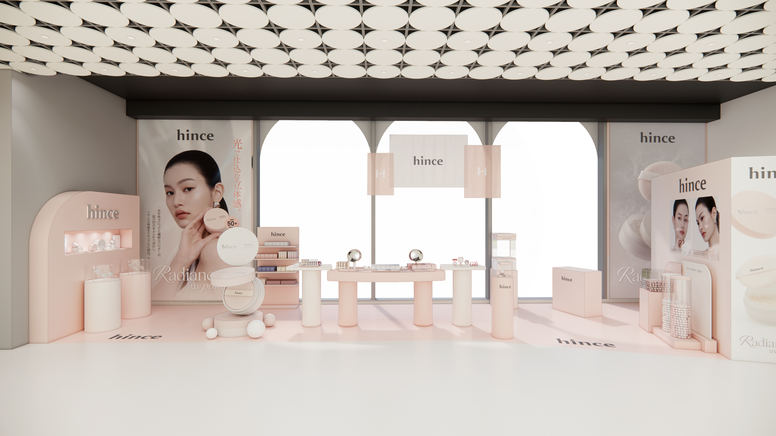 hince、@cosme TOKYOにて期間限定POP-UPストアを開催。光をまとい、肌になじむ”ラディアンス体験を提案