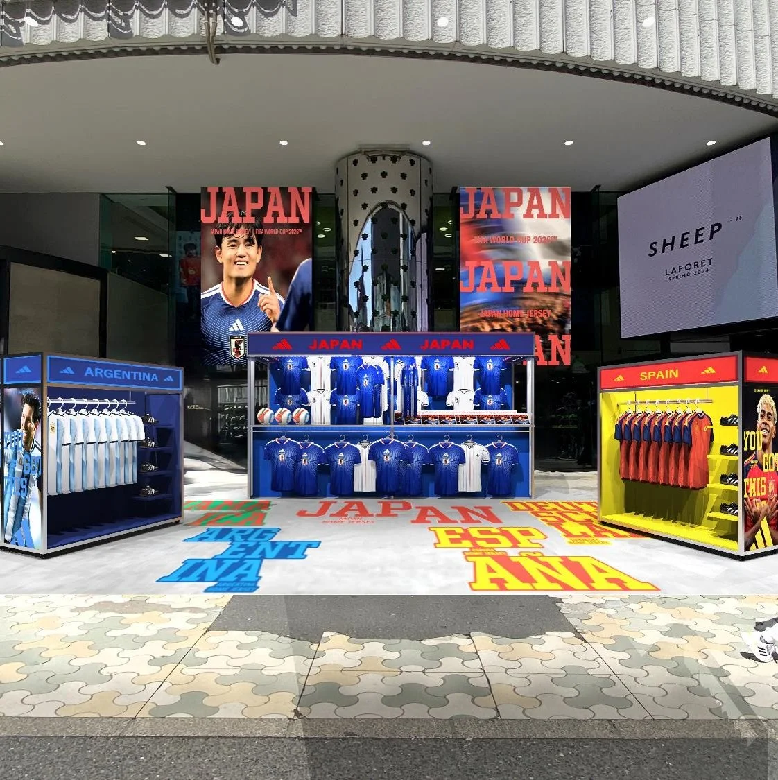 アディダス FIFAワールドカップ ストア、ラフォーレ原宿に期間限定オープン｜6月21日はパブリックビューイングも