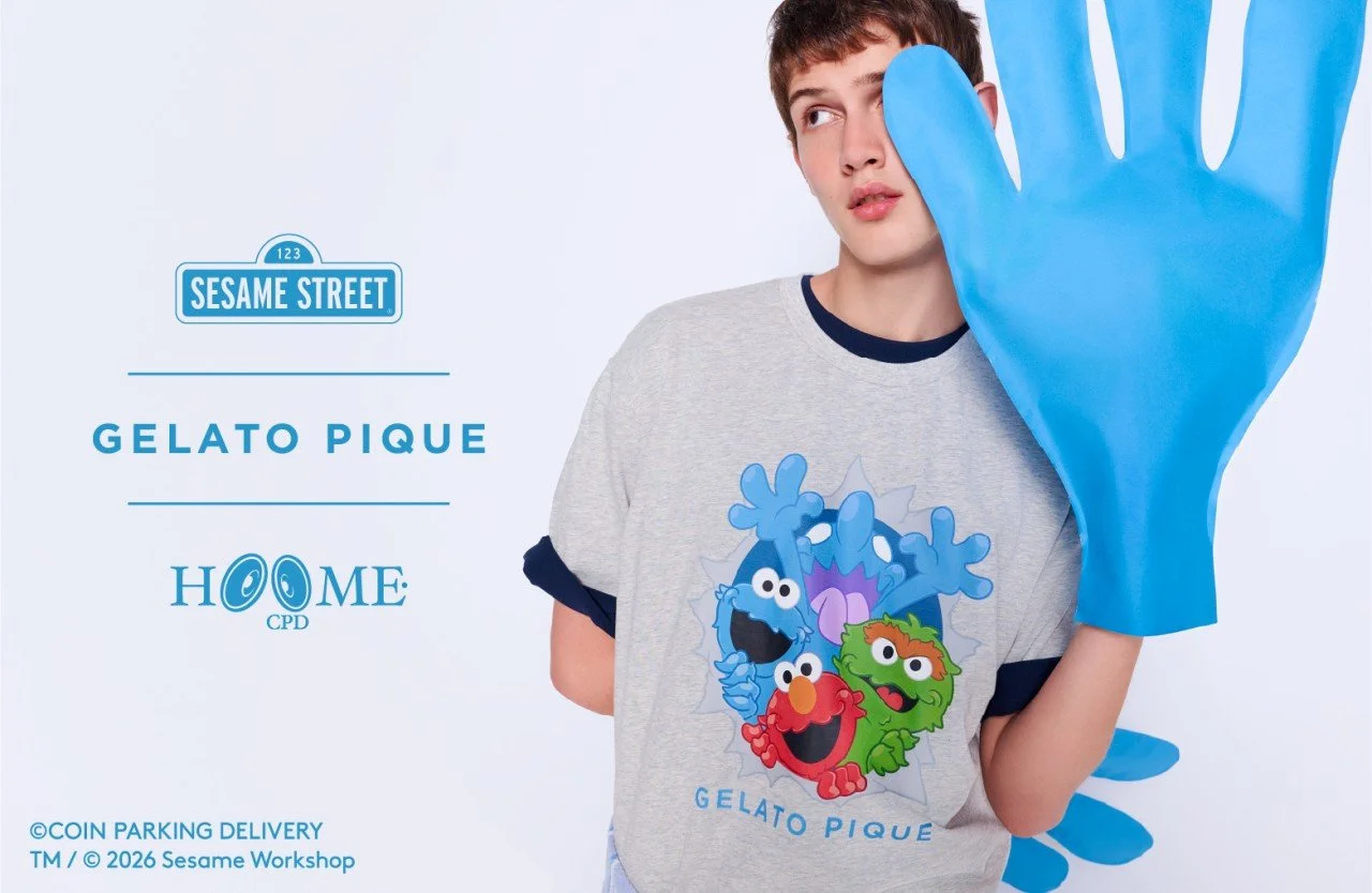 【GELATO PIQUE×SESAME STREET×CPD】エルモたちがアートなルームウェアに—ジェラート ピケのトリプルコラボ発売！